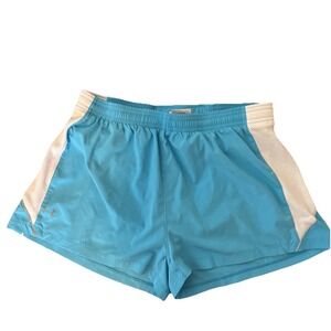 Under Armour Shorts Blue‎ Girls Size Youth Large Heat Gear Loose Fit